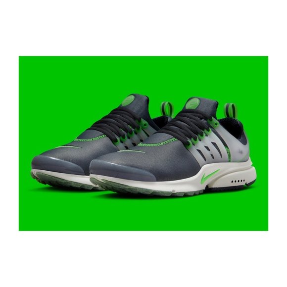 Nike Air Presto PRM Low Mens Running Shoes Grey Green FJ2685-001 NEW Size 6